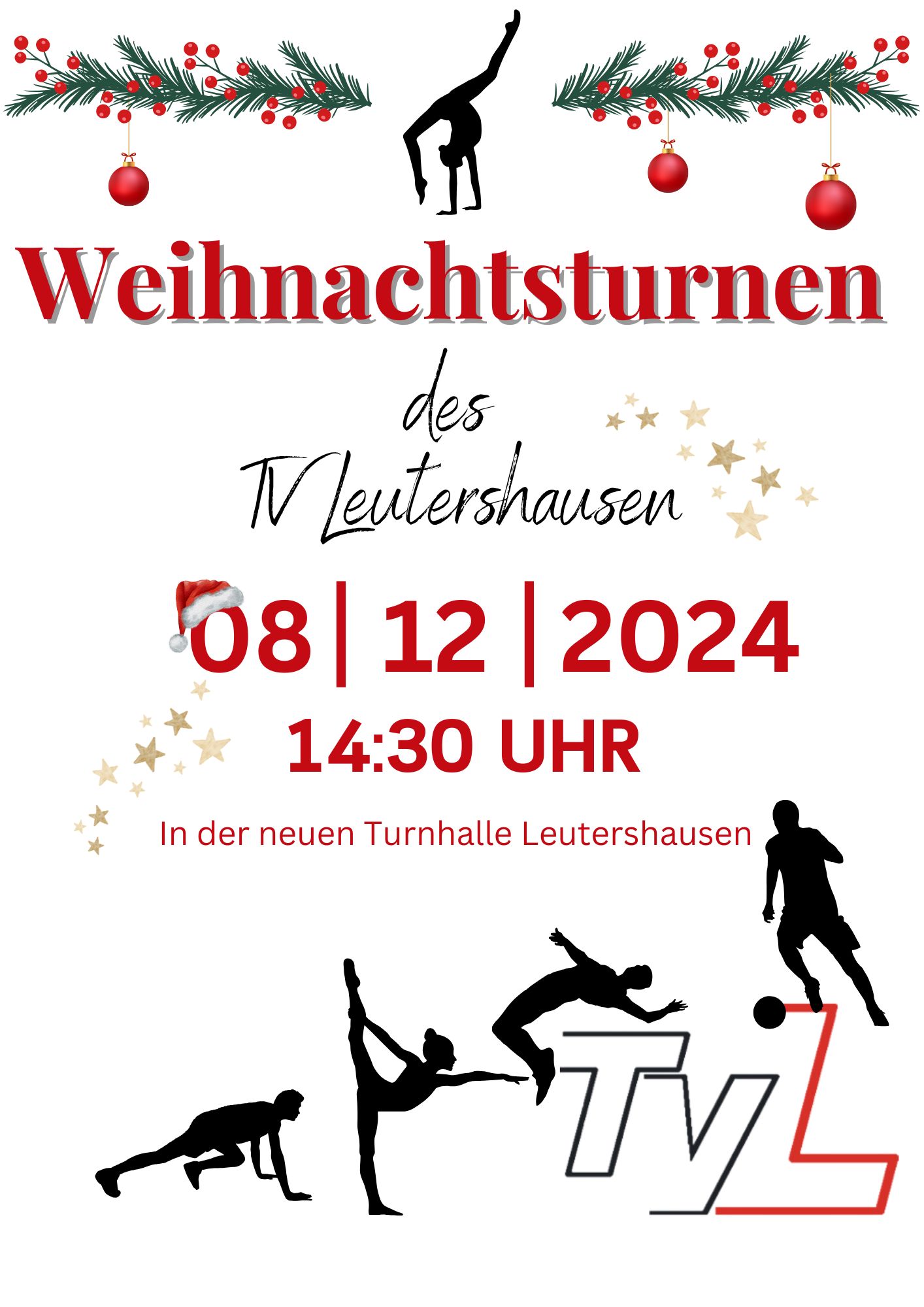 Plakat Weihnachtsturnen 2024